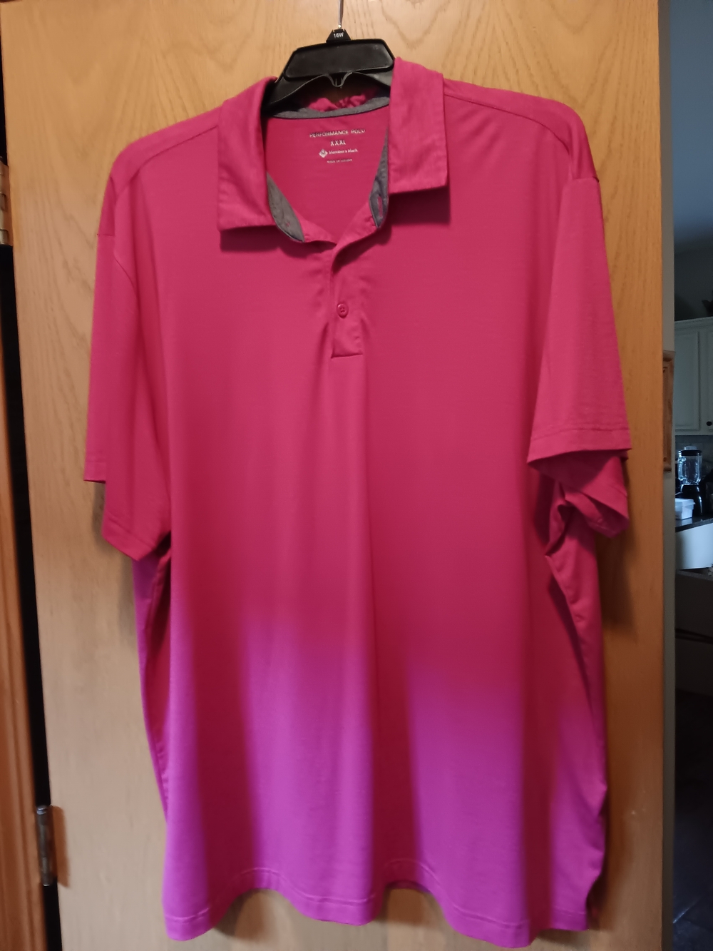 Men's Size 3XL, Members Mark Performance Polo in Bright Pink